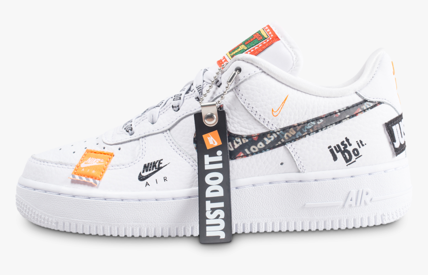 Nike Air Force 1 Just Do It Premium Blanche Junior, HD Png Download, Free Download