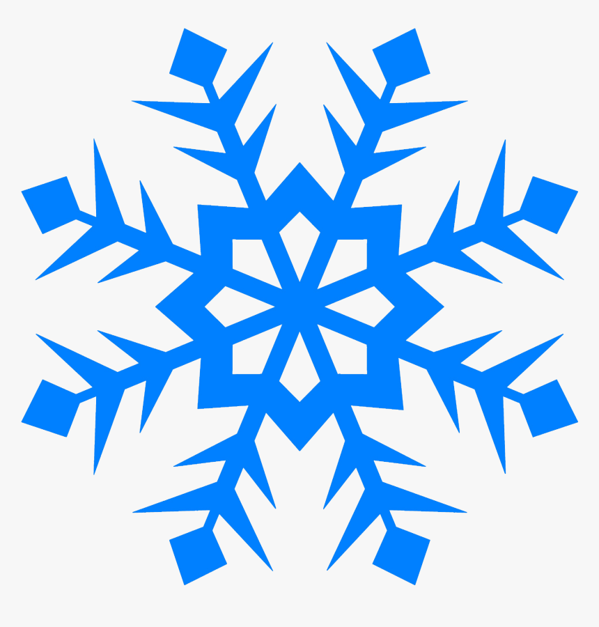 Blue Snowflake Png, Transparent Png, Free Download