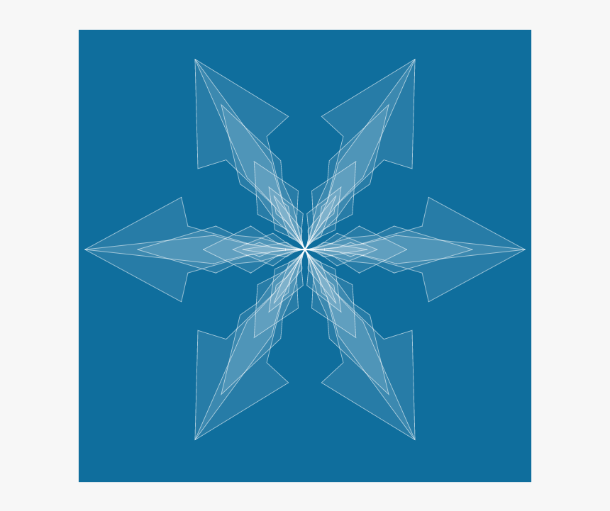 Blue Snowflake Png, Transparent Png, Free Download