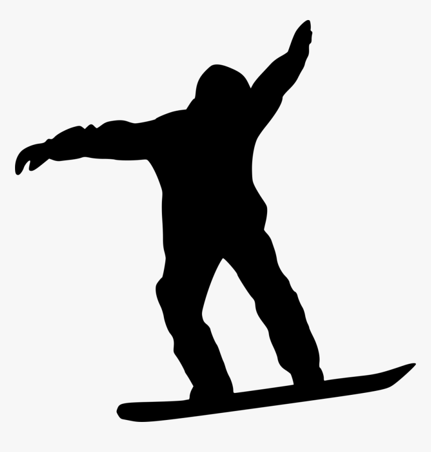 Silhouette Portable Network Graphics Clip Art Snowboarding, HD Png Download, Free Download