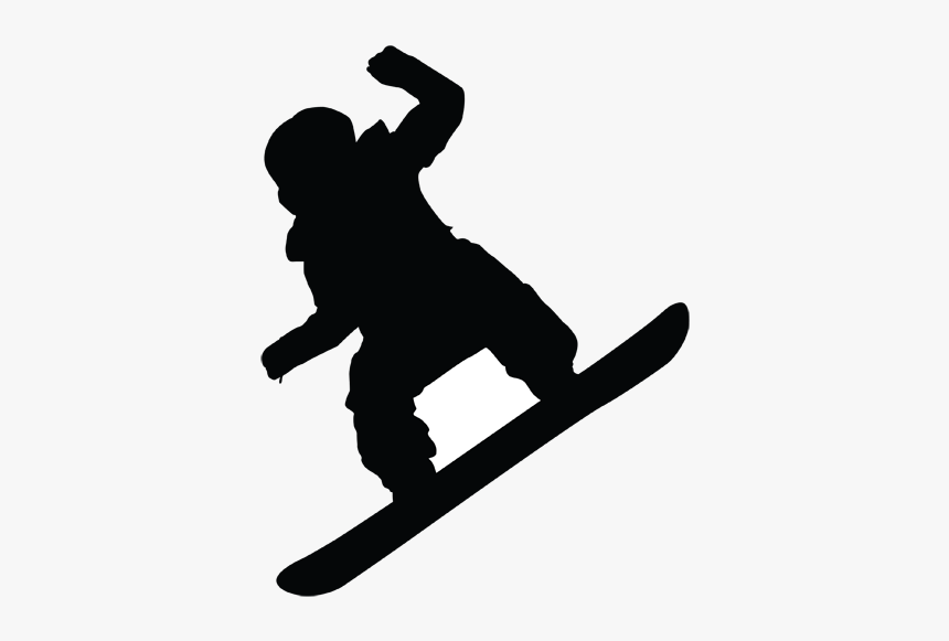 Snowboarding Silhouette Skiing Ski Bindings, HD Png Download, Free Download