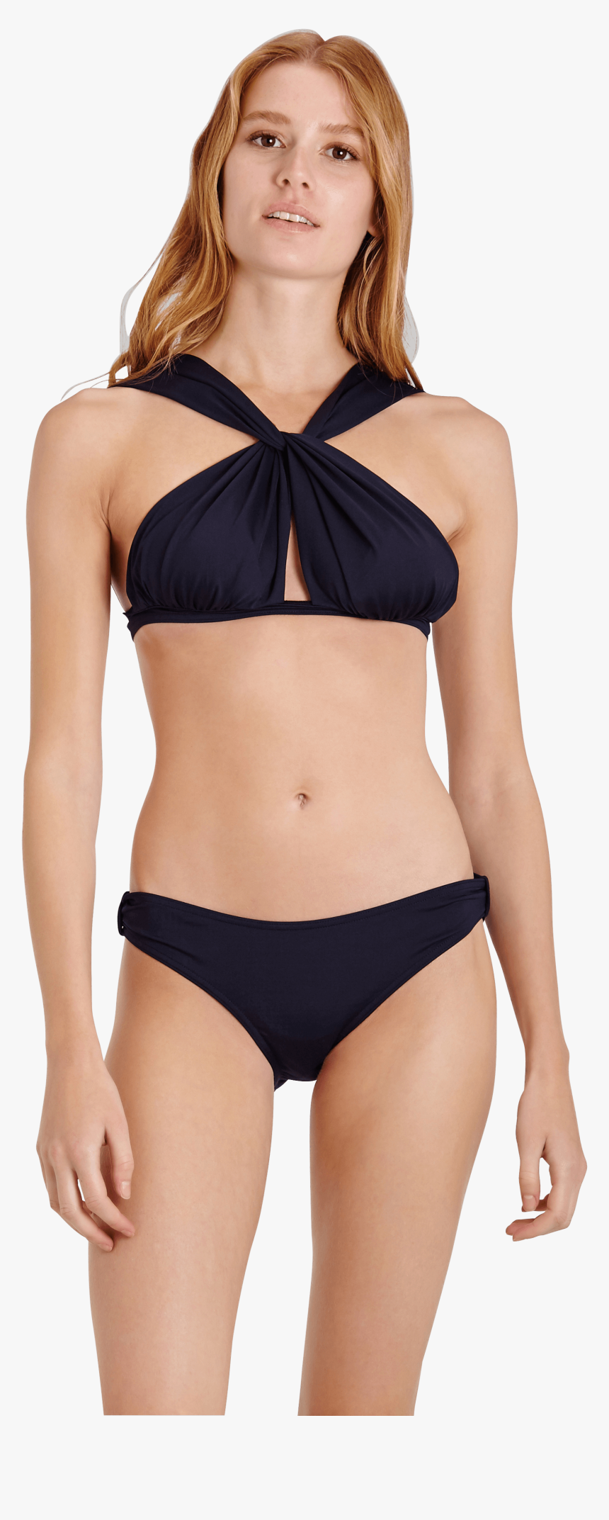 Vilebrequin Women Halter Bikini Top Solid In Black, HD Png Download, Free Download