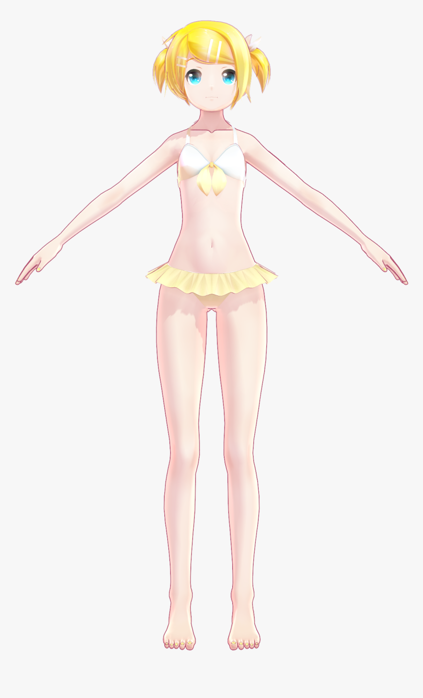 Rin Kagamine Swimwear By Yyb, HD Png Download, Free Download