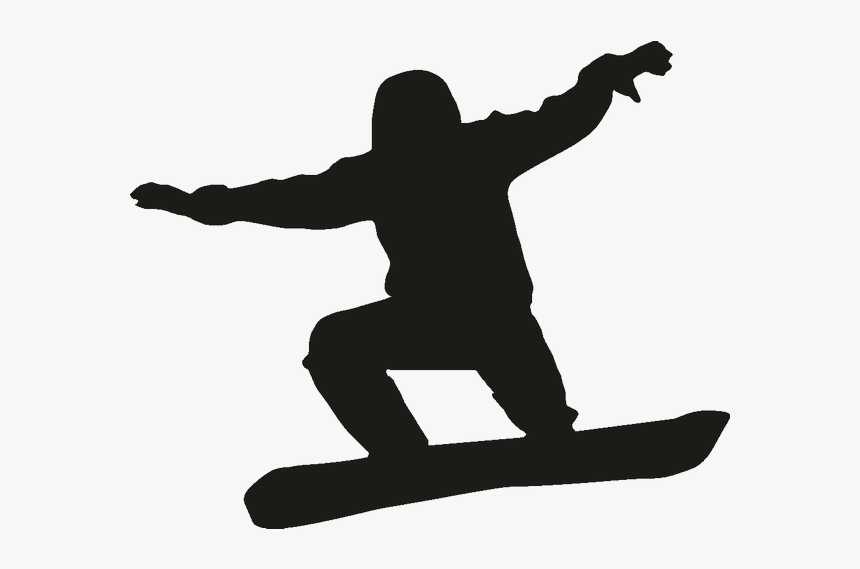 Snowboarding Decal Silhouette, HD Png Download, Free Download