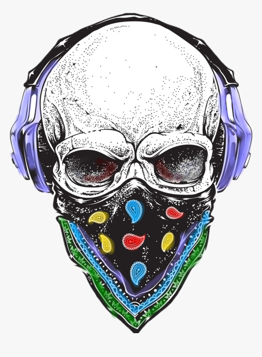 Headphones Skull, HD Png Download, Free Download