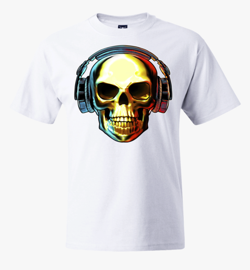 Skull With Headphones Png, Transparent Png, Free Download