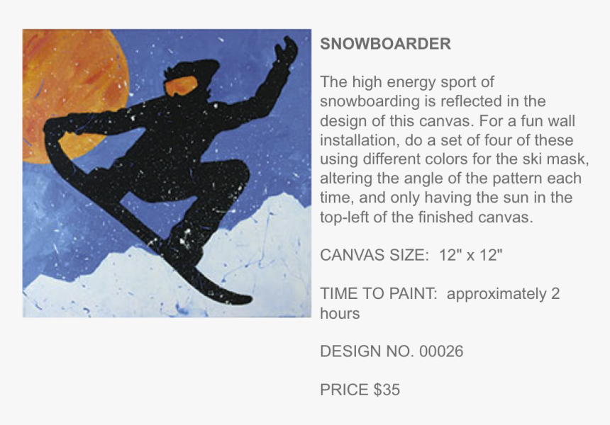 Snowboarder Popup Paint Studio, HD Png Download, Free Download