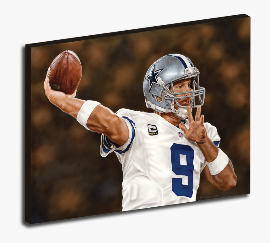 Tony Romo Original Painting By Armando Villarreal, HD Png Download, Free Download