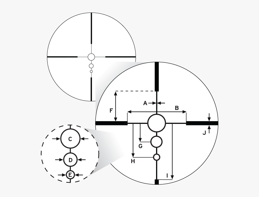 The Bdc Predator Hunting Reticle Utilizes Ballistic, HD Png Download, Free Download