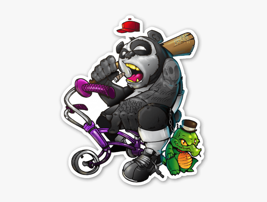 Gangsta Panda Sticker, HD Png Download, Free Download