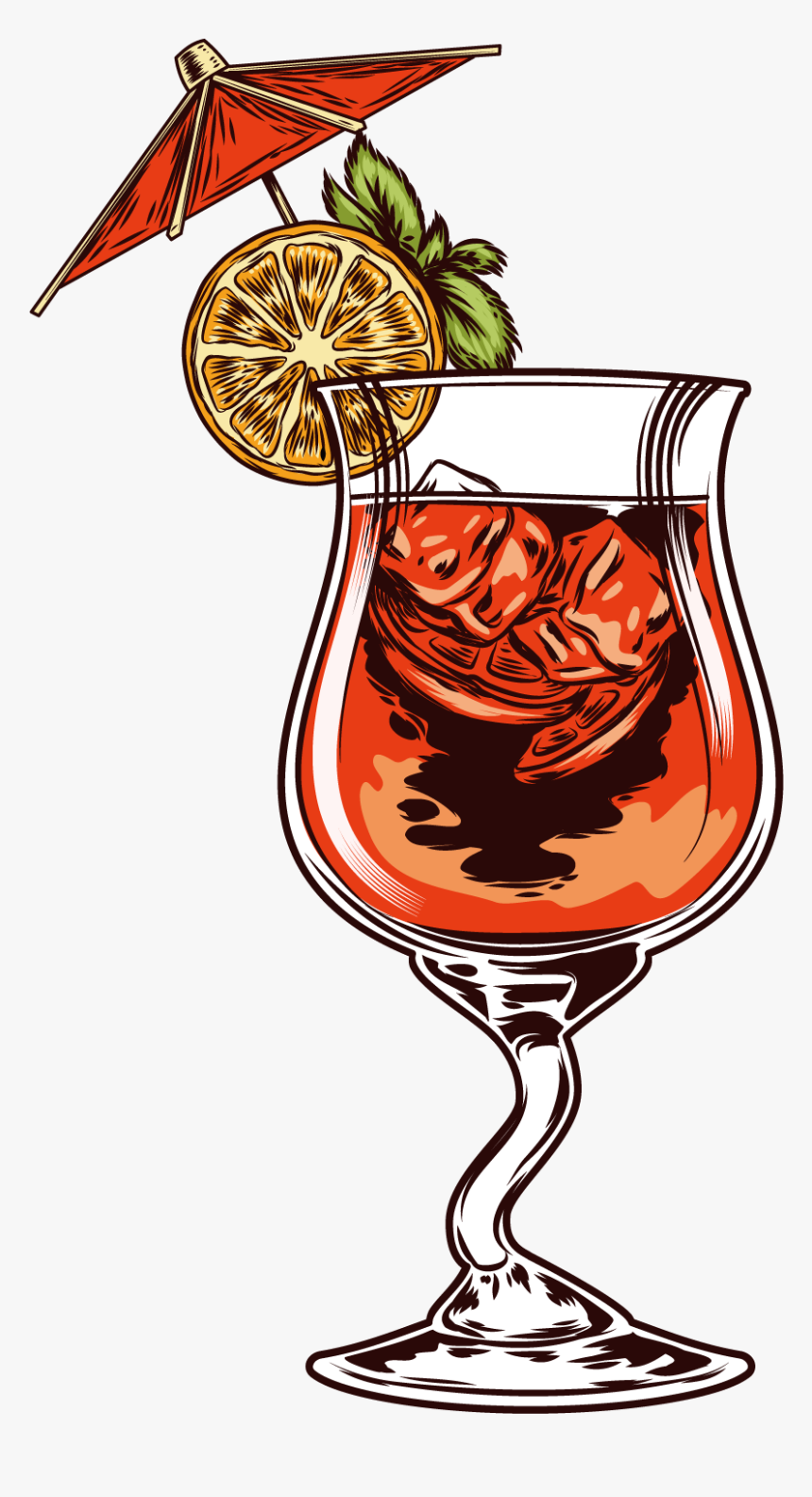 Orange Juice Cocktail Garnish Smoothie, HD Png Download, Free Download