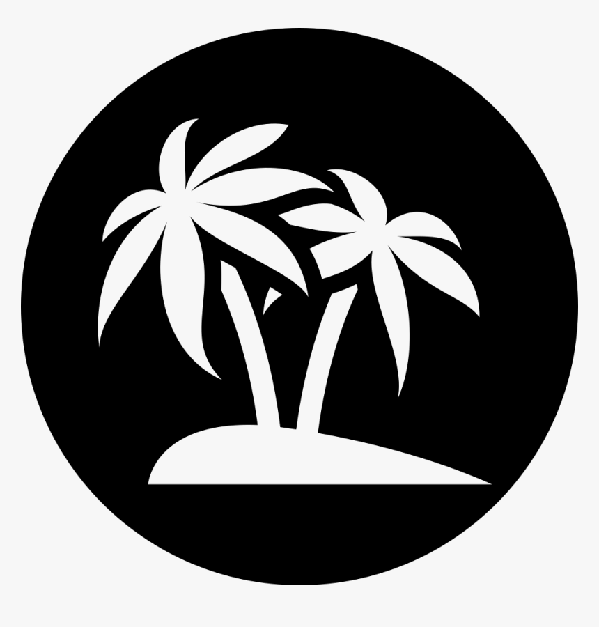 Black And White,leaf,plant,palm Tree,clip Art,tree,monochrome, HD Png Download, Free Download