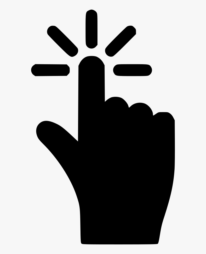 Press Button Touch Index Pointer Cursor Finger Point, HD Png Download, Free Download