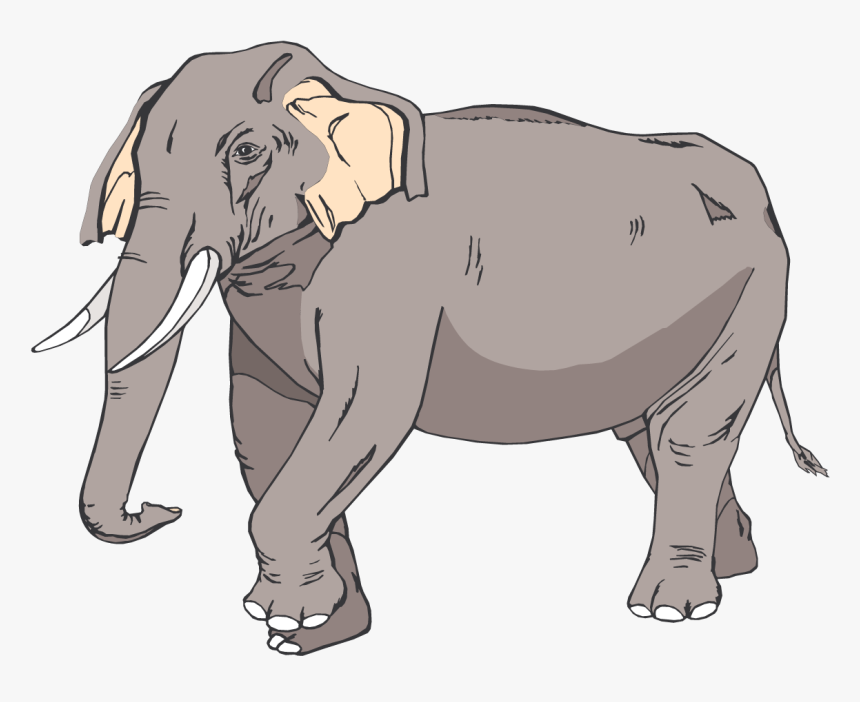 Asian Elephant Clip Art, HD Png Download, Free Download