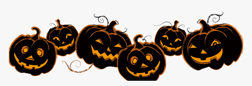 Row Of Pumpkins Png, Transparent Png, Free Download