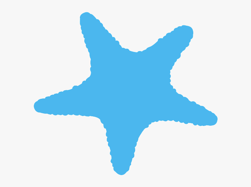 Starfish Silhouette Png, Transparent Png, Free Download