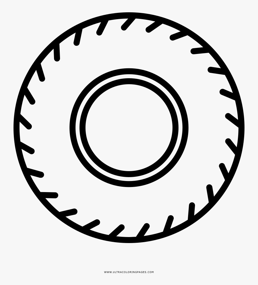 Car Tire Outline Coloring Pages, HD Png Download, Free Download