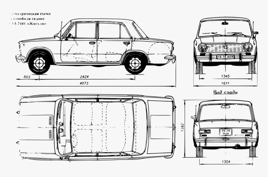 Car, Vehicle, Draw, Automobile, Motor, Blueprints, HD Png Download, Free Download