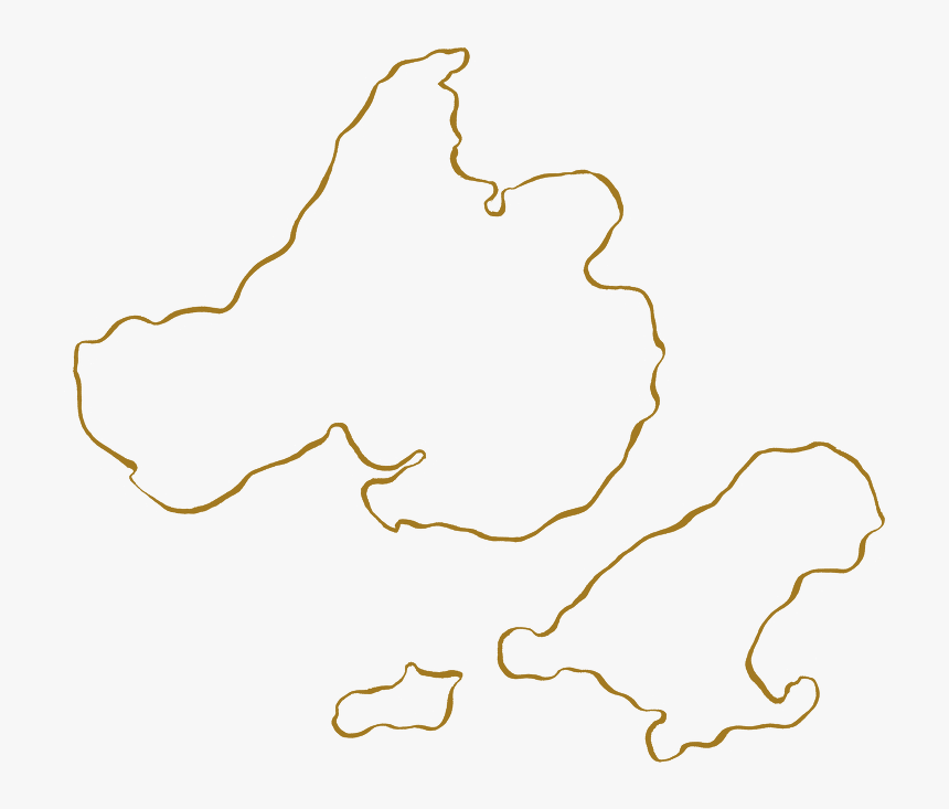 Gold Outline Of Madison Lakes, HD Png Download, Free Download