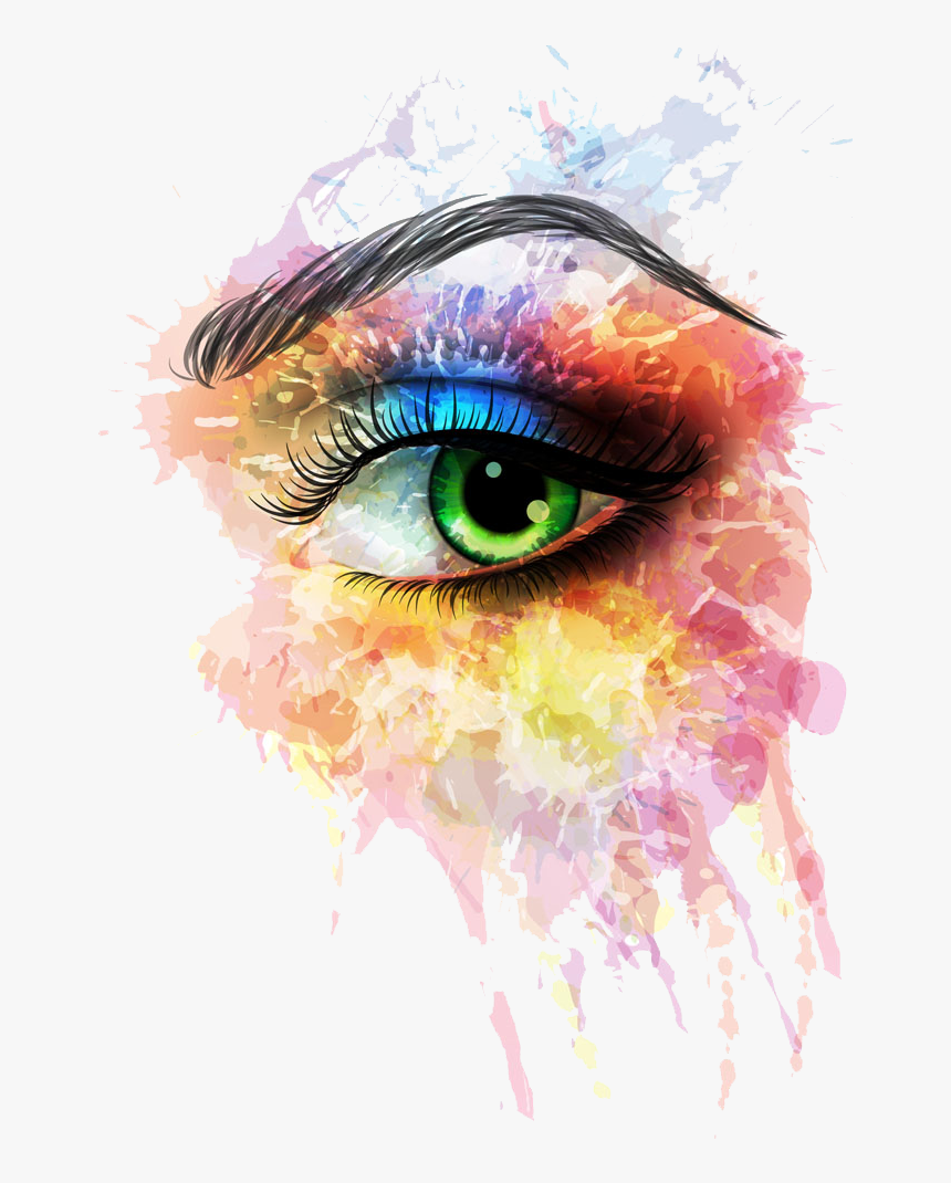 Drawing Eyes Watercolor, HD Png Download, Free Download