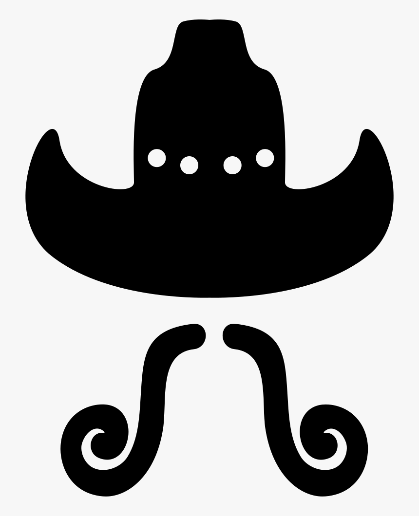 Hat Moustache Computer Icons Cowboy Clip Art, HD Png Download, Free Download