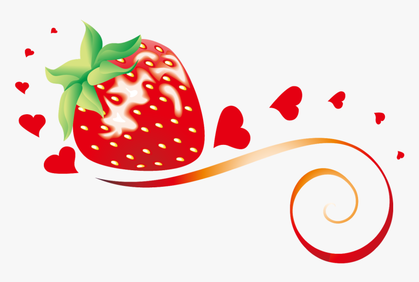 Heart Strawberry Clipart, HD Png Download, Free Download