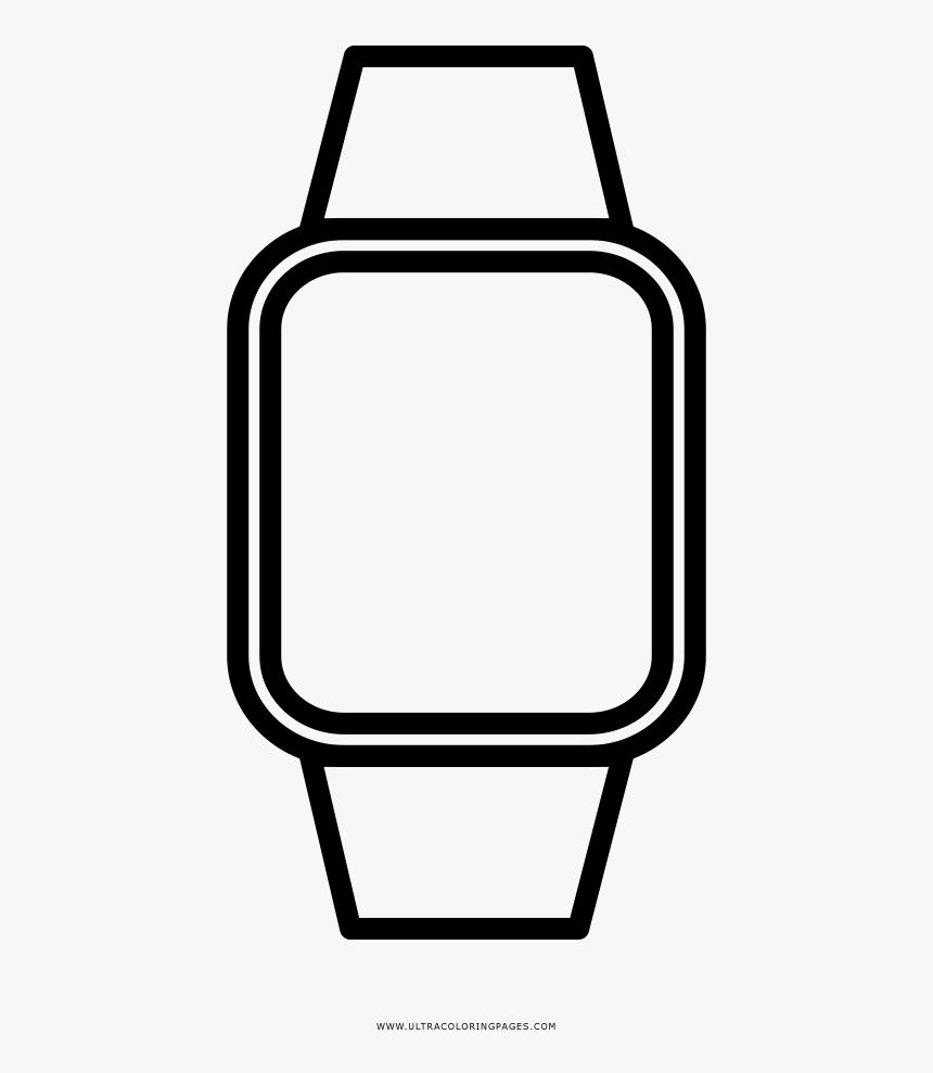 Iwatch Coloring Page, HD Png Download, Free Download