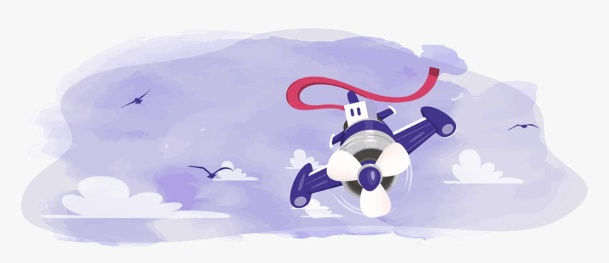 Airplane Banner Png, Transparent Png, Free Download