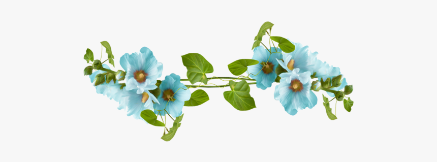 Barre De Separation Fleurs Bleues Blue Flowers Divider, HD Png Download, Free Download