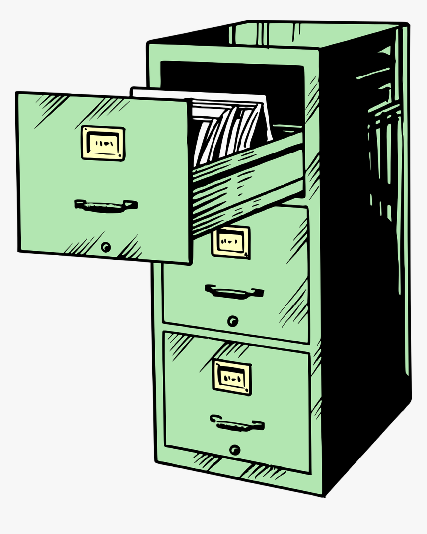 Angle,green,filing Cabinet, HD Png Download, Free Download