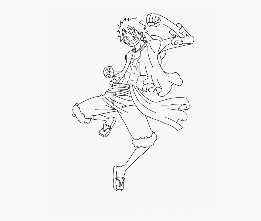 Monkey D Luffy Coloring Pages M7 , Png Download, Transparent Png, Free Download