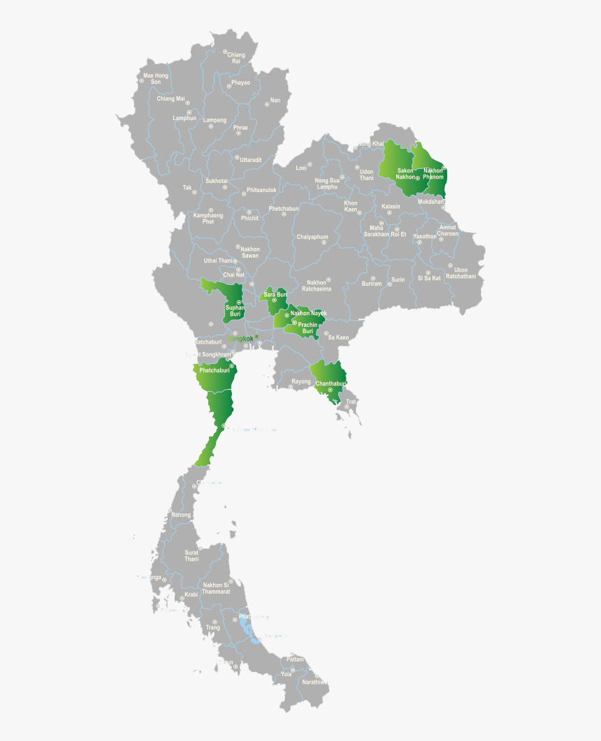 Thailand Map Vector Free Thailand Map Vector Free Download , Png Download, Transparent Png - Kindpng