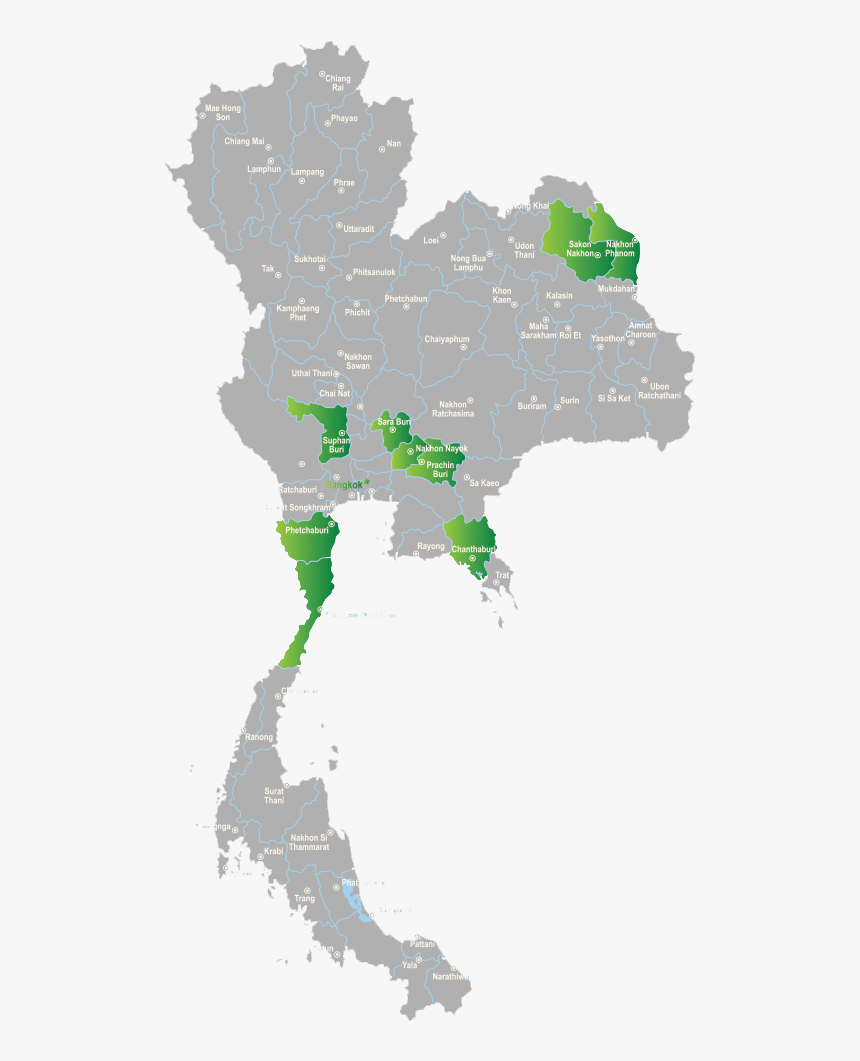 Thailand Map Vector Free Download , Png Download, Transparent Png, Free Download