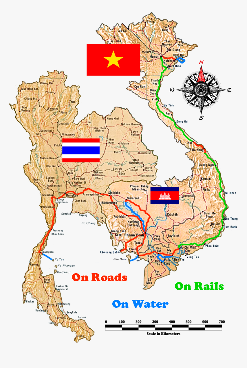 Map Of Vietnam Cambodia Laos And Thailand