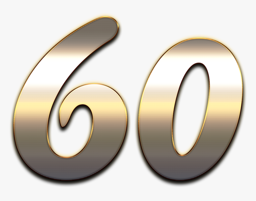 60 Number Wooden Png, Transparent Png, Free Download