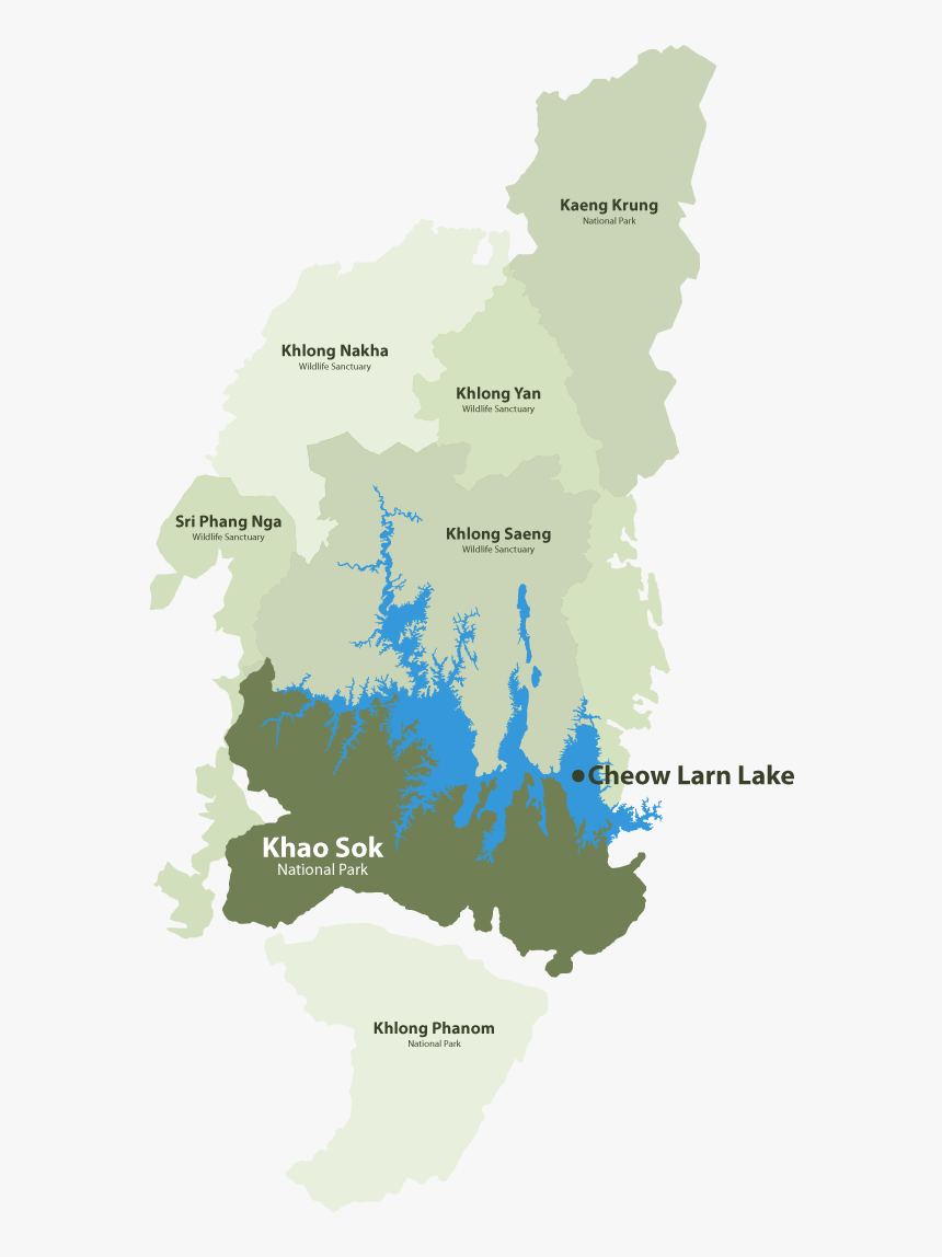 Khao Sok National Park Map, HD Png Download, Free Download