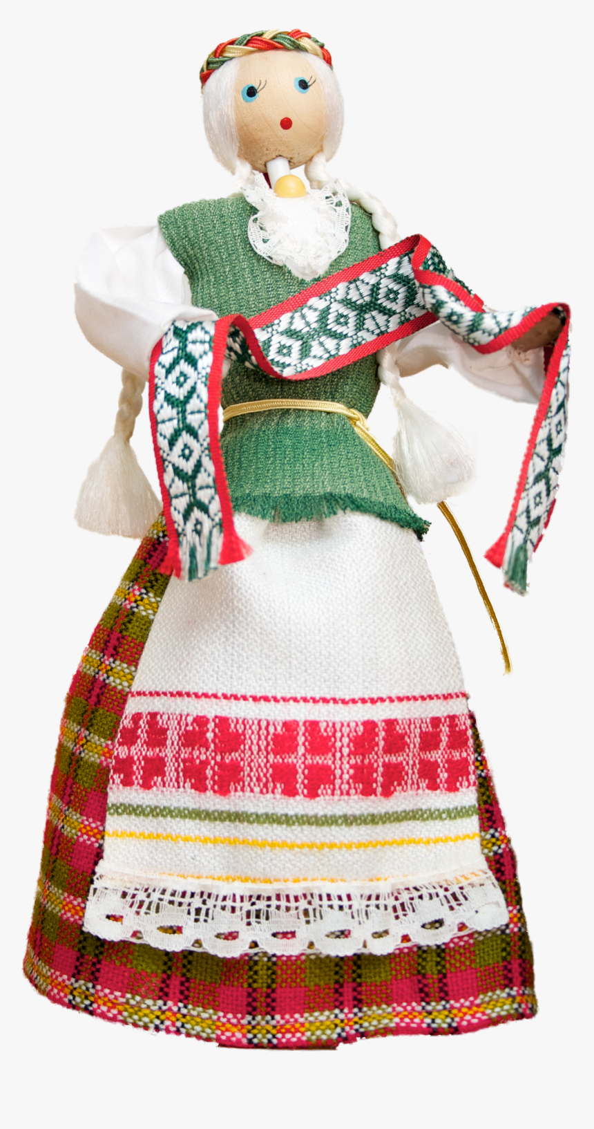 Wooden Doll With Traditional Lithuanian Clothing, HD Png Download, Free Download