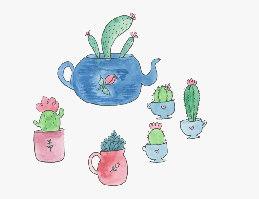 Transparent Watercolor Cactus Png, Png Download, Free Download