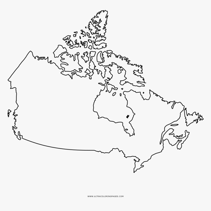 Canada Map Coloring , Png Download, Transparent Png, Free Download