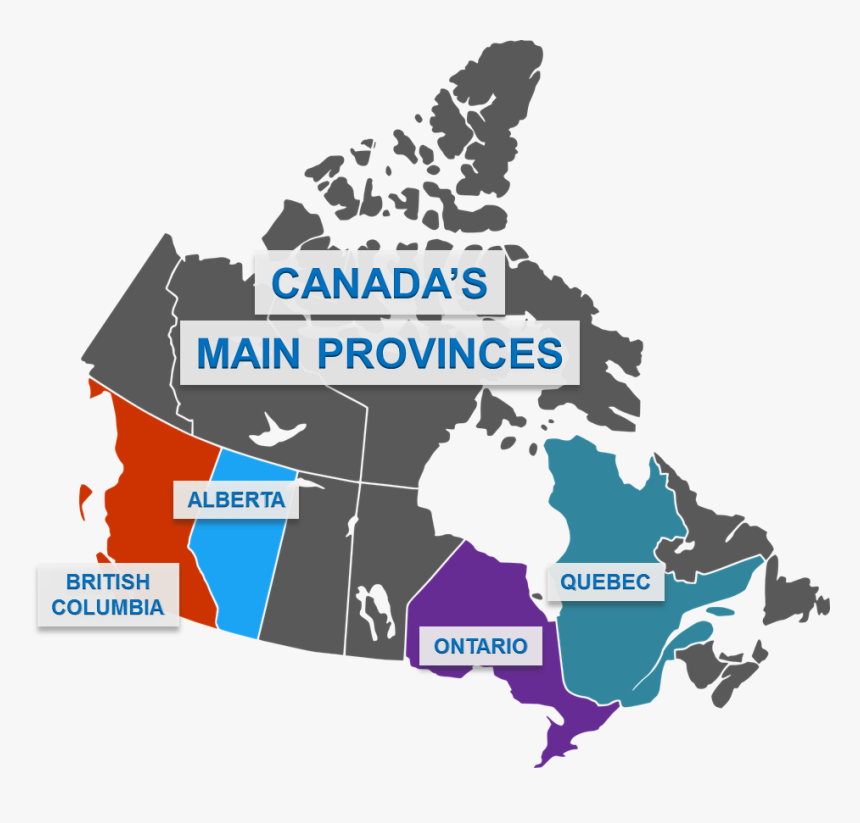 Emigration Store Canadian Main Provinces Map, HD Png Download, Free Download