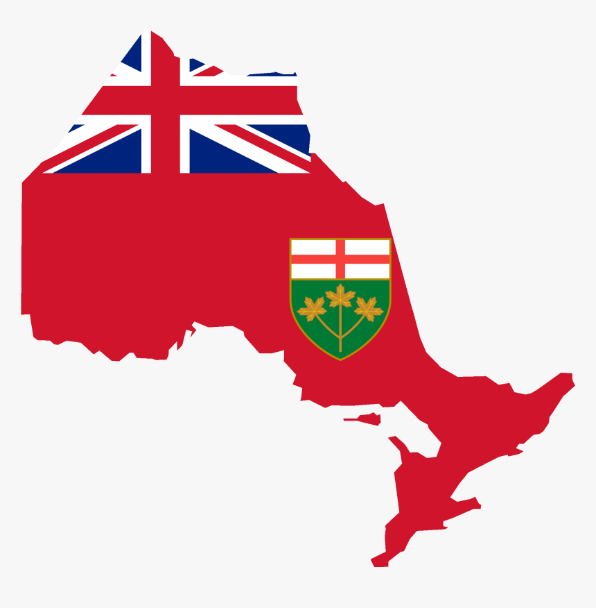 Flag Map Of Ontario, HD Png Download, Free Download