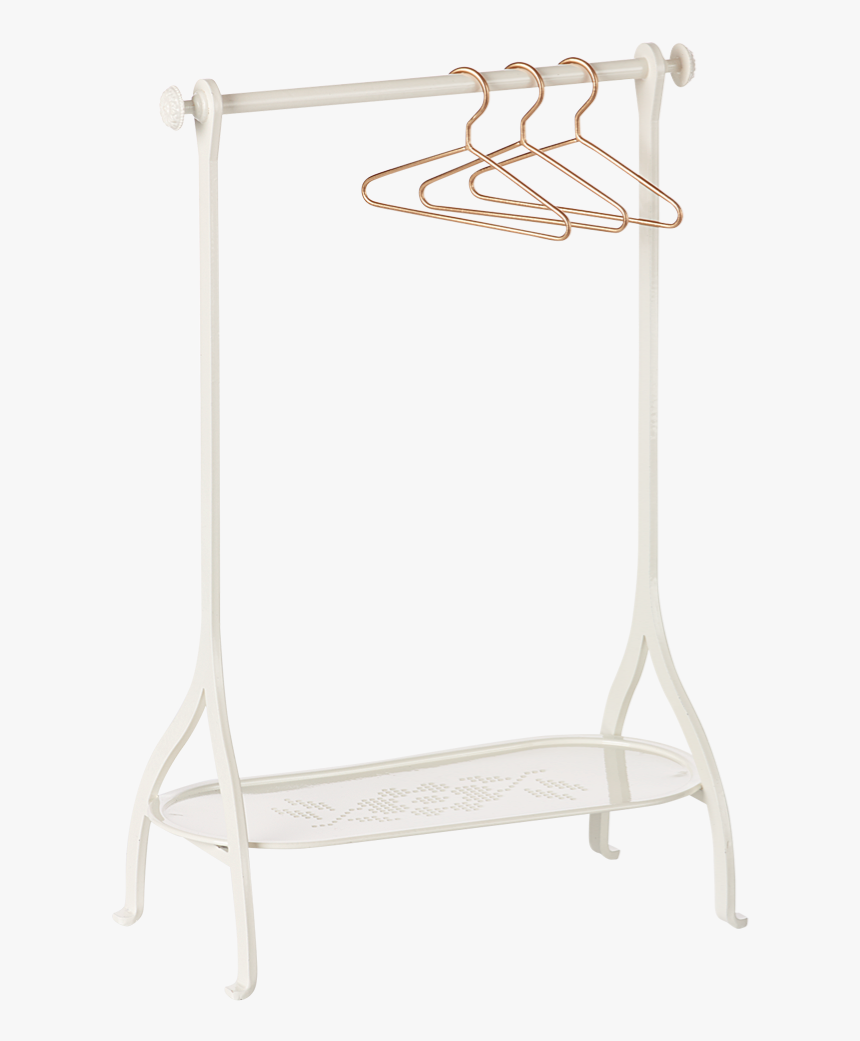Maileg Clothes Rack With 3 Hangers In Off White, HD Png Download, Free Download