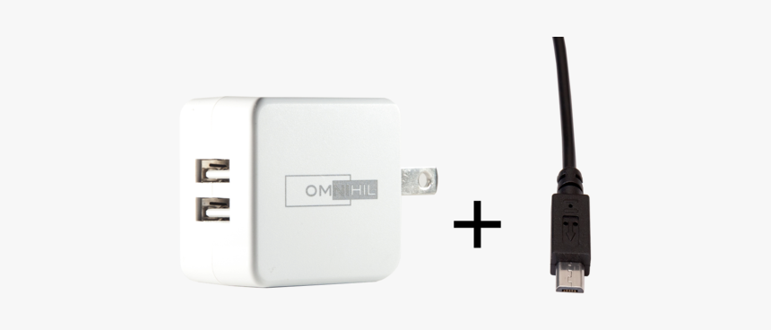 Omnihil Replacement 2 Port Usb Charger Micro Usb For, HD Png Download, Free Download