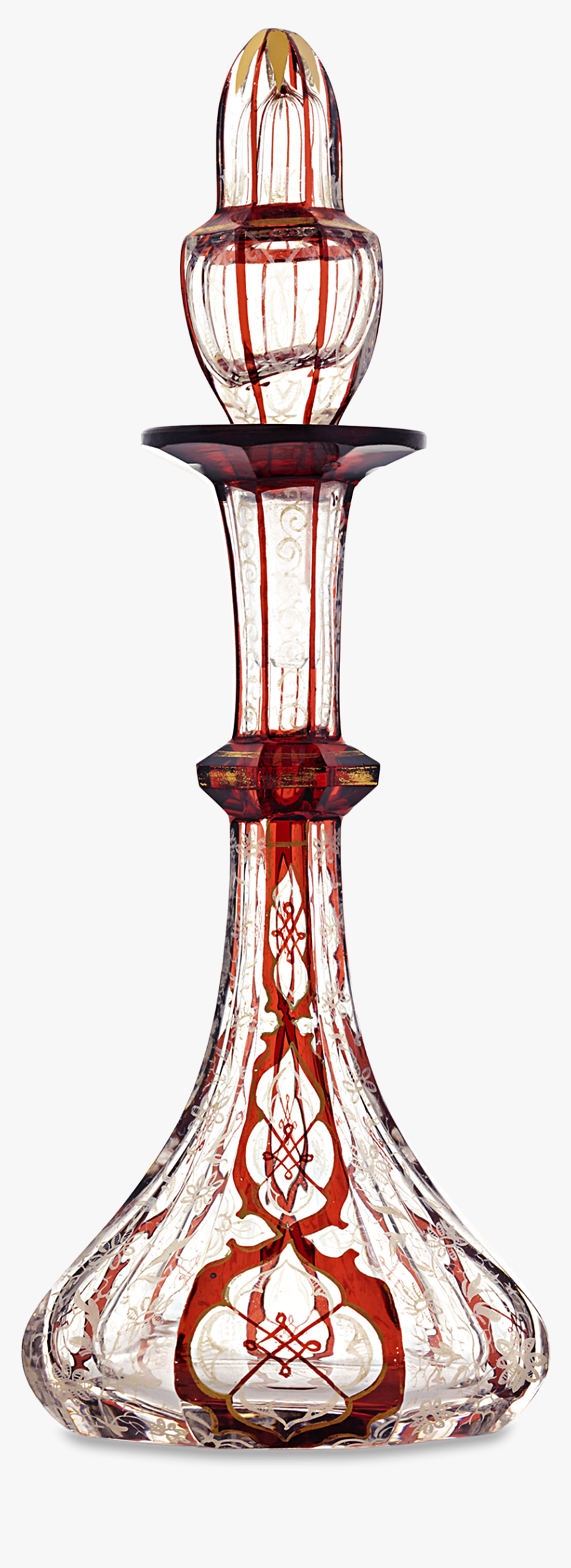 Bohemian Art Glass Perfume Bottle, HD Png Download, Free Download