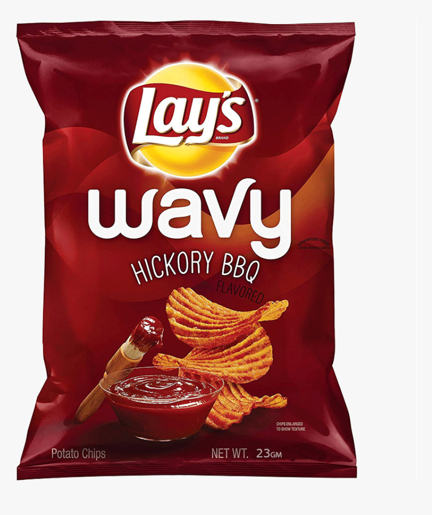 Lays Wavy Chips Bbq 23 Gm, HD Png Download, Free Download