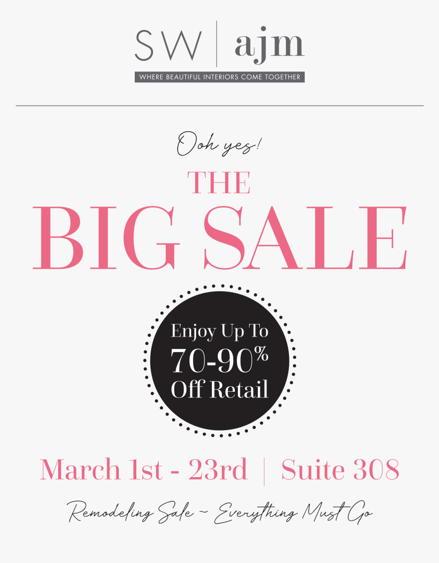 Join Us For Our Big Remodeling Sale, HD Png Download, Free Download