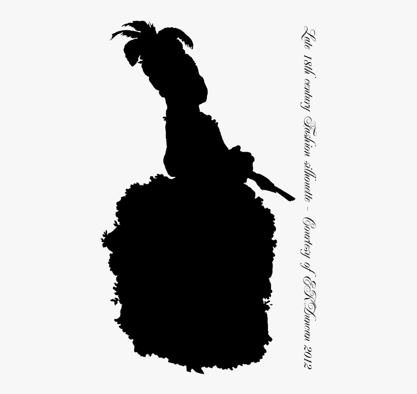 1780 French Fashion Plate Silhouette, HD Png Download, Free Download