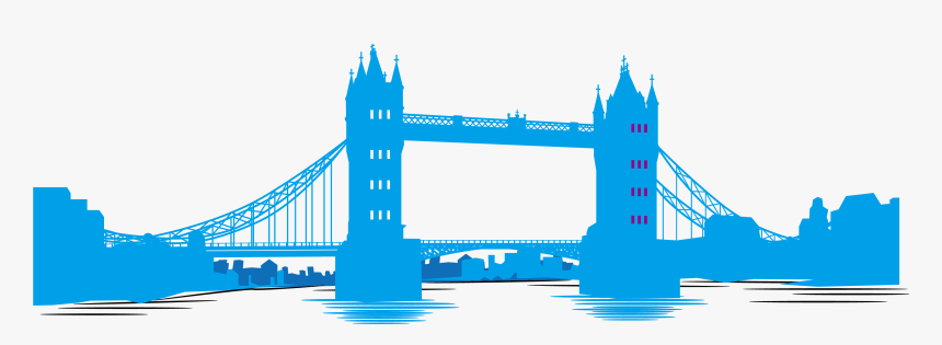 Tower Bridge Clipart Blue Bridge, HD Png Download, Free Download