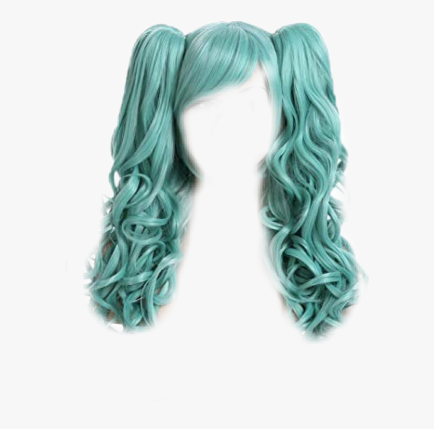 #bluewig #wig #pigtails, HD Png Download, Free Download