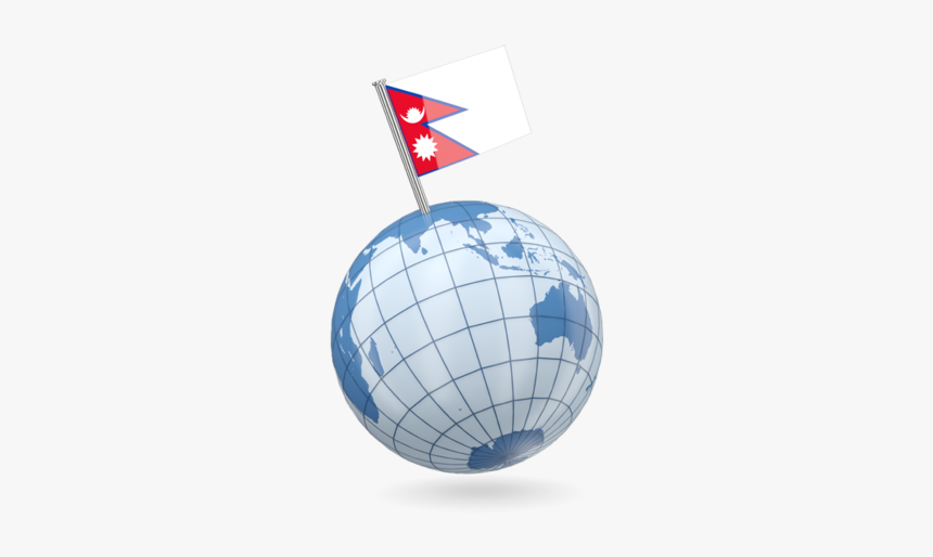 Earth With Flag Pin, HD Png Download, Free Download